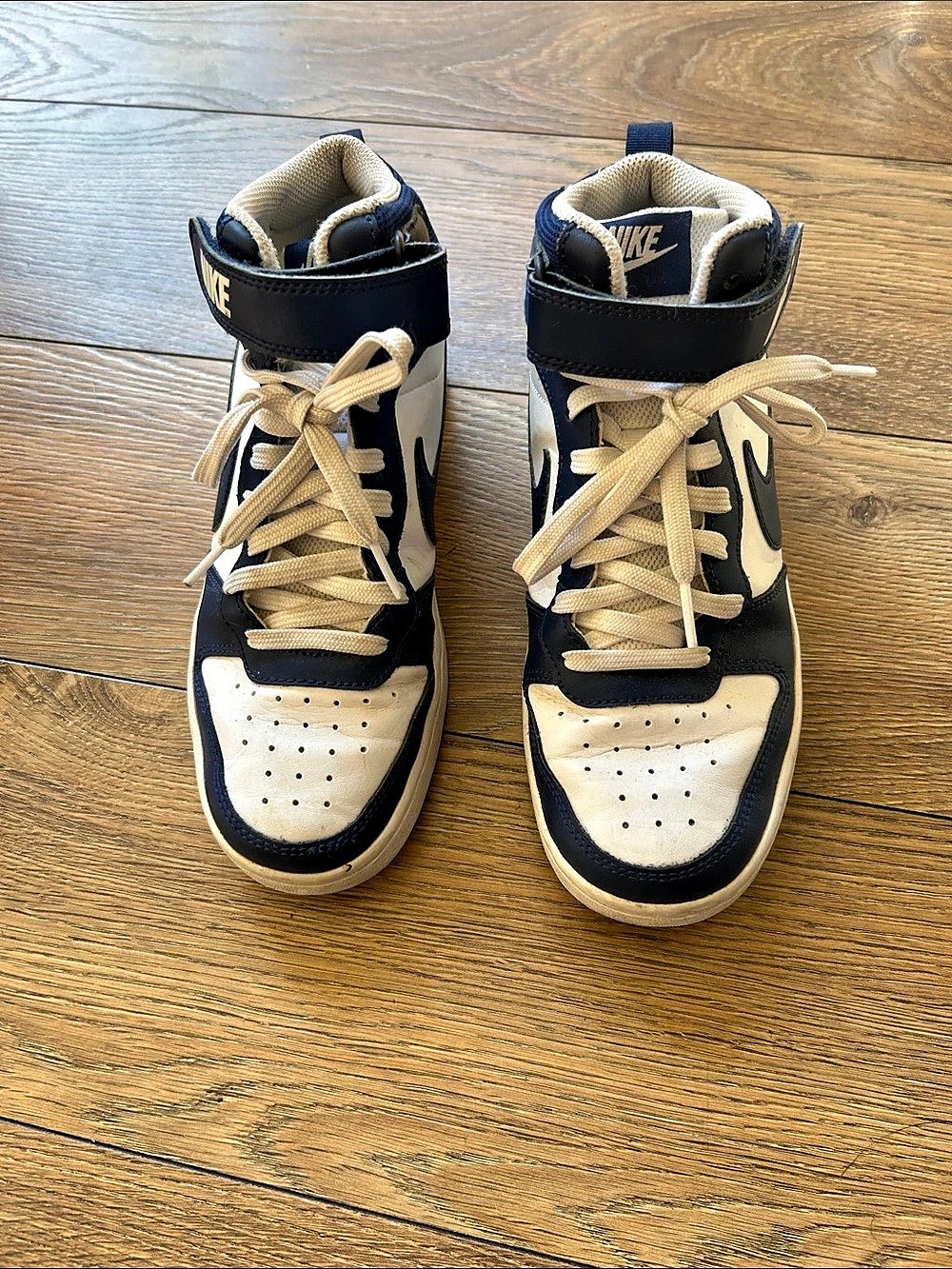 Nike Dunk High-Top Sneakers Blue & White US 6Y
